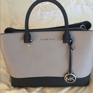 Michael Kors satchel.  Used.  Bottom has wear.